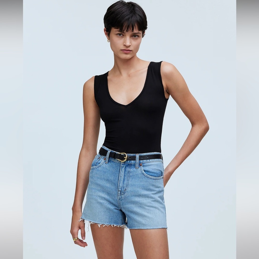 Madewell Relaxed Denim Shorts Raw-Hem Edition Size 24